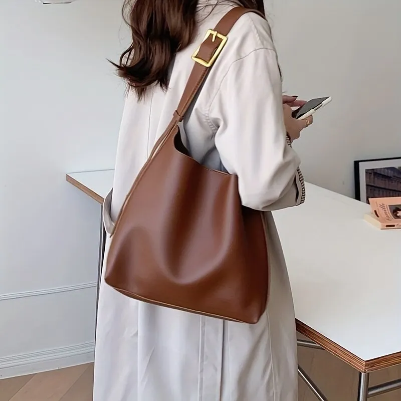 Borsa a Spalla Donna in similpelle Bucket Hobo Elegante