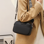 Borsa a Tracolla Donna in similpelle con Tracolla Larga Geometrica