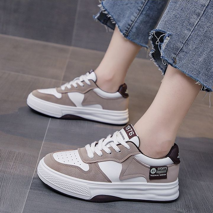 Sneaker Donna Casual Basse in similpelle bicolore