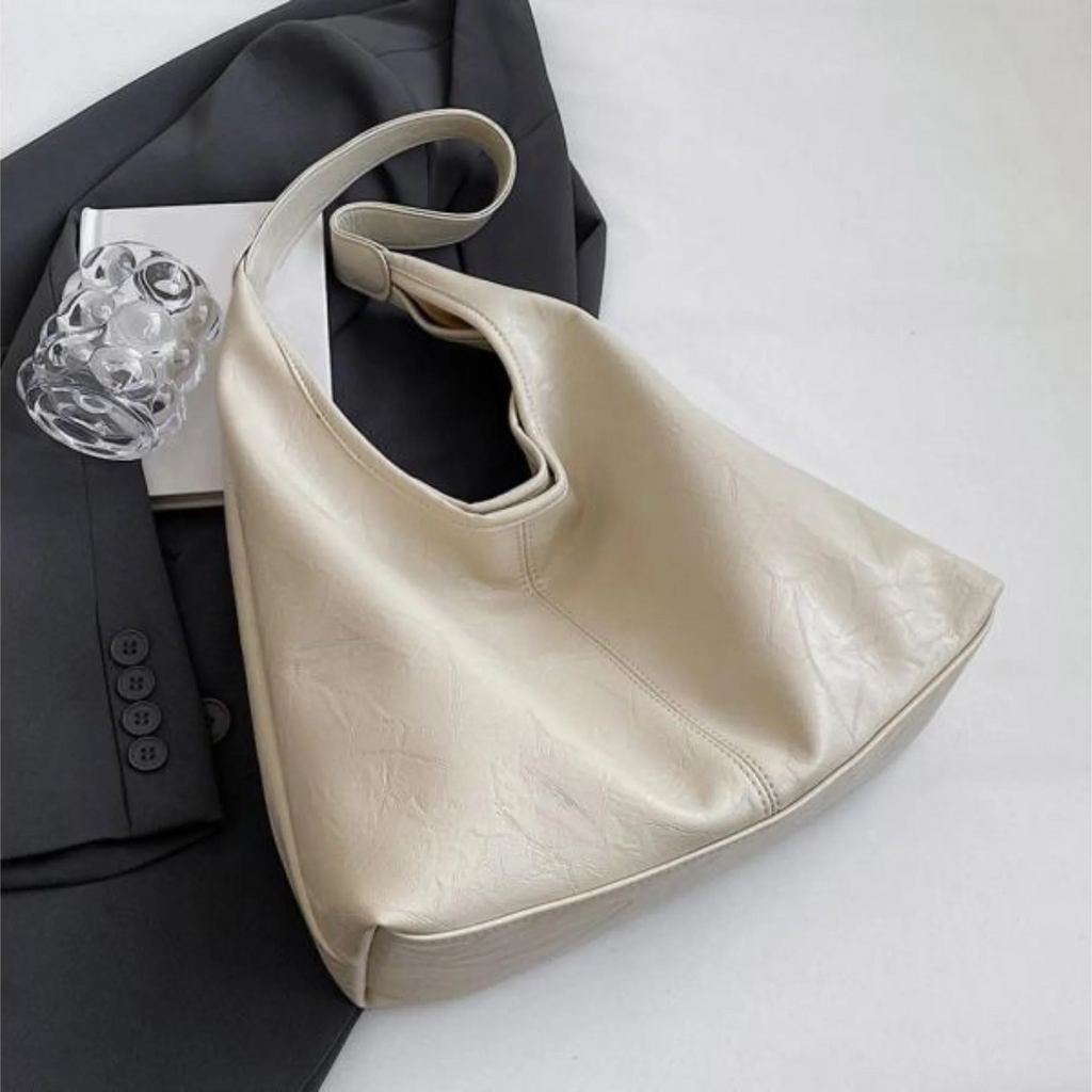 Borsa a Spalla Donna in similpelle Lucida - Borsa Hobo Capiente
