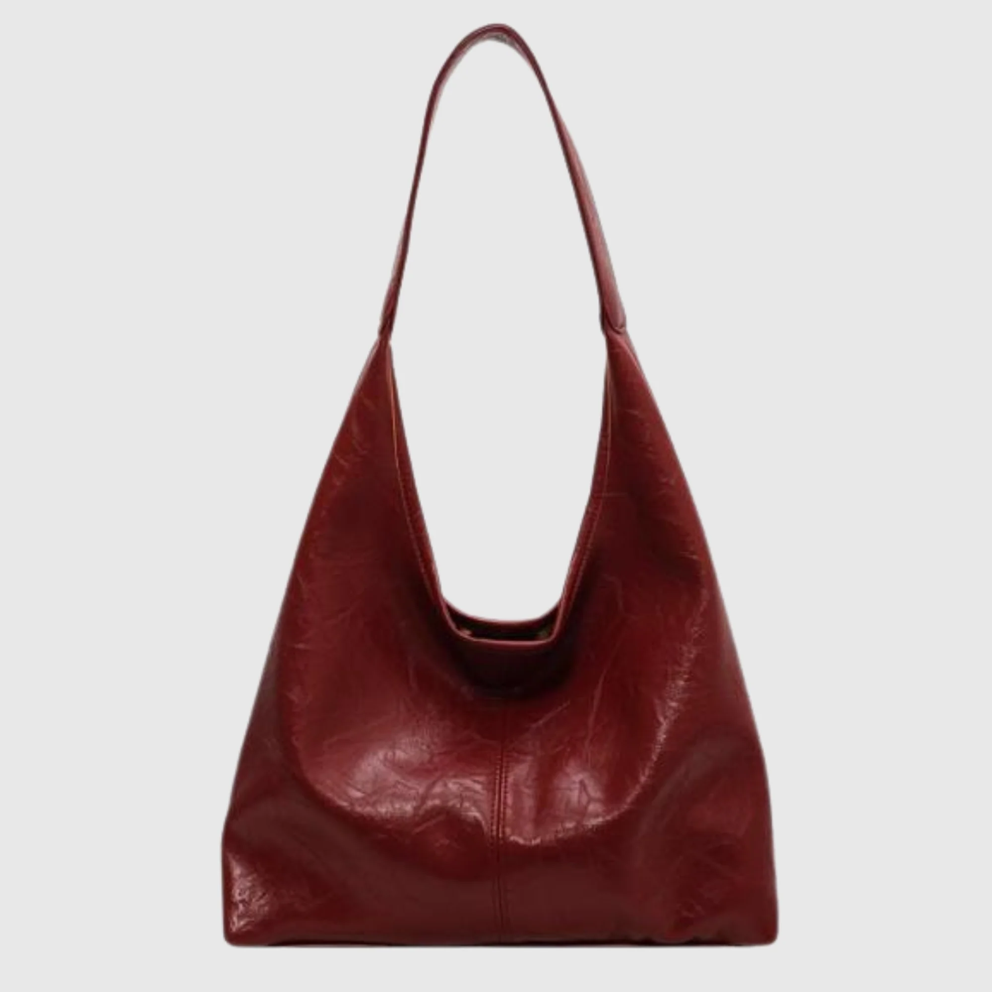 Borsa a Spalla Donna in similpelle Lucida - Borsa Hobo Capiente