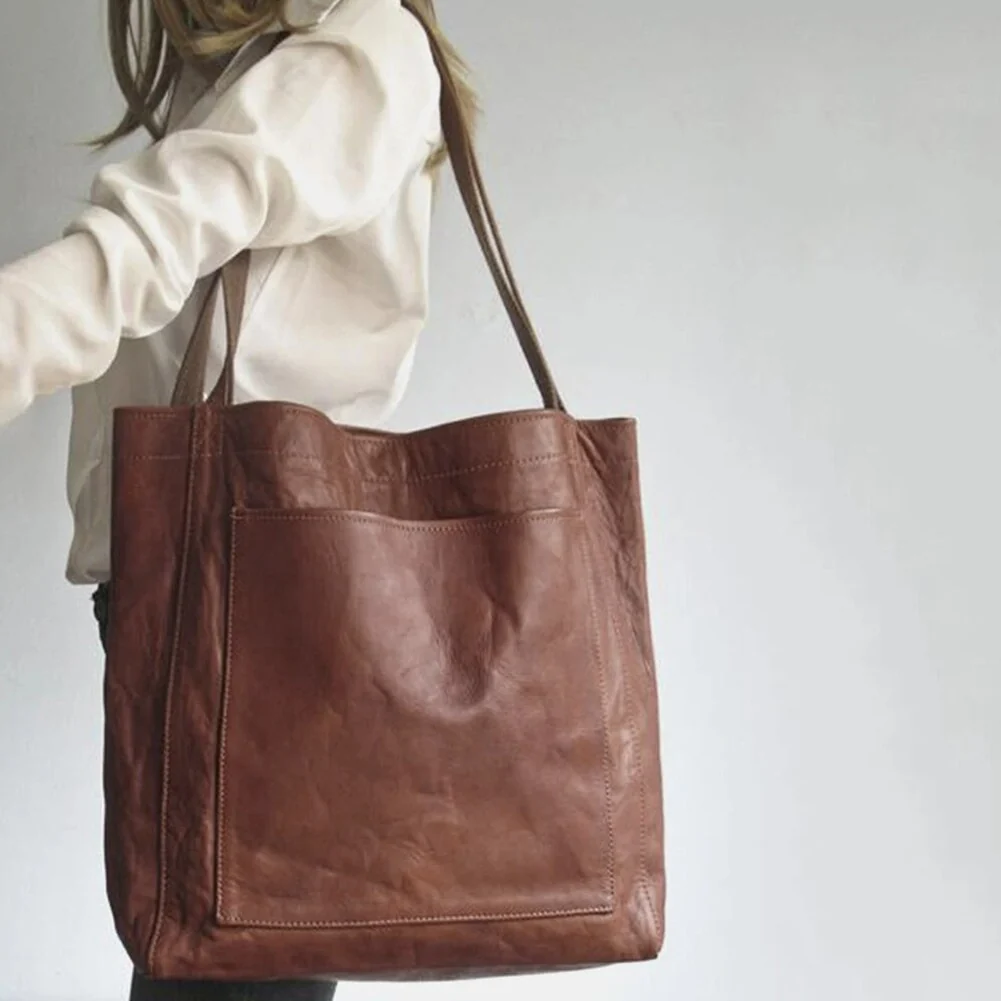 Borsa Tote Bag Donna Grande Shopper a Spalla Vintage