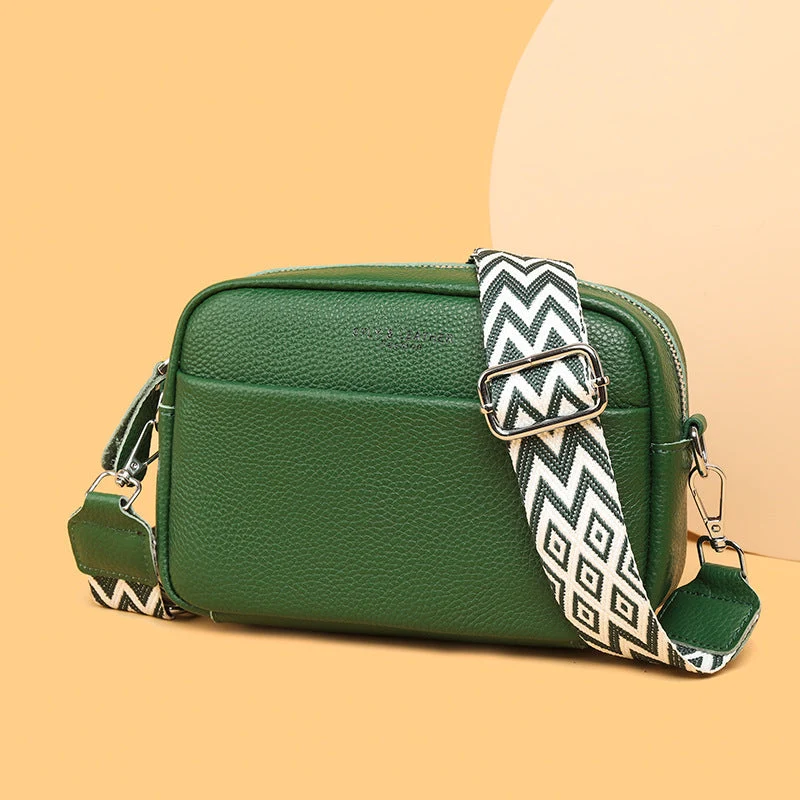 Borsa a Tracolla Donna in similpelle con Tracolla Larga Geometrica