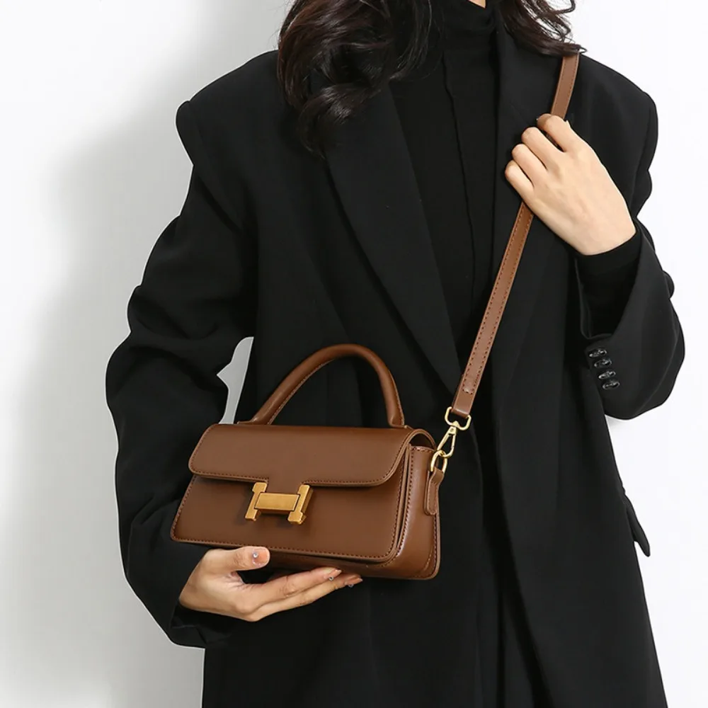 Borsa a Mano Donna con Tracolla e Chiusura Dorata - Borsa Elegante Piccola