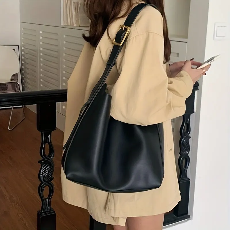 Borsa a Spalla Donna in similpelle Bucket Hobo Elegante